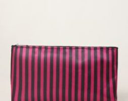 Striped Makeup Bag
