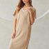 Striped Side Split Night Dress