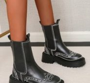 Studded Decor Chelsea Boots