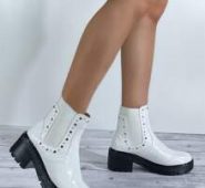 Studded Decor Chunky Chelsea Boots