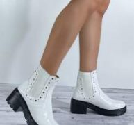 Studded Decor Chunky Chelsea Boots