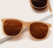 Studded Decor Frame Sunglasses