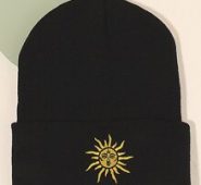 Sun Embroidery Beanie