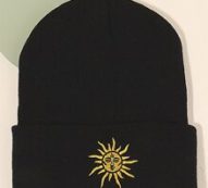 Sun Embroidery Beanie