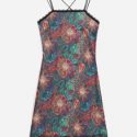 Sun Graphic Mesh Cami Dress