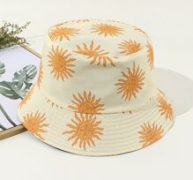 Sun Pattern Bucket Hat