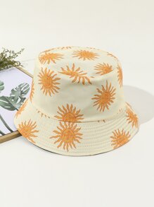 Sun Pattern Bucket Hat