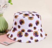 Sunflower Print Bucket Hat