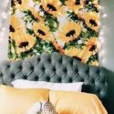 Sunflower Print Tapestry