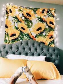 Sunflower Print Tapestry