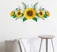 Sunflower Print Wall Sticker