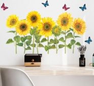 Sunflower Print Wall Sticker