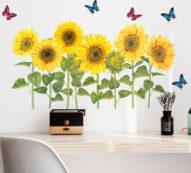 Sunflower Print Wall Sticker