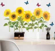 Sunflower Print Wall Sticker