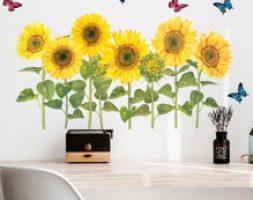 Sunflower Print Wall Sticker