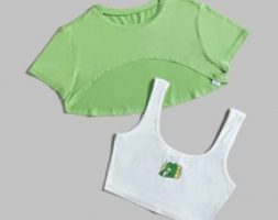 Super Crop Tee & Frog Print Tank