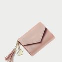 Tassel Decor Fold Over Wallet