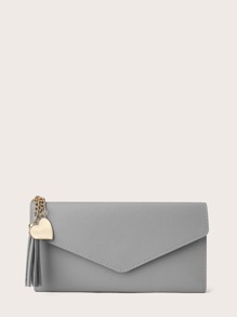 Tassel Detail Envelope Wallet