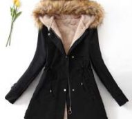 Teddy Lined Drawstring Parka Coat