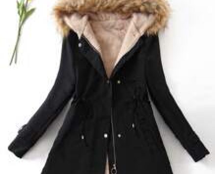 Teddy Lined Drawstring Parka Coat