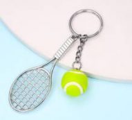 Tennis Charm Keychain