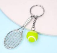Tennis Charm Keychain
