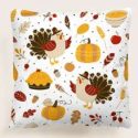 Thanksgiving Pattern Cushion Cover Without Filler