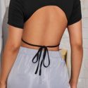 Tie Back Crop Tee