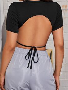 Tie Back Crop Tee