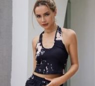 Tie Dye Crop Halter Top