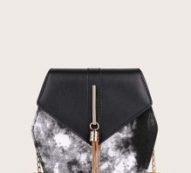 Tie Dye Flap Crossbody Bag