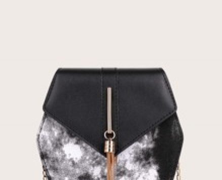 Tie Dye Flap Crossbody Bag