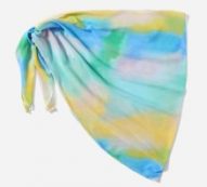 Tie Dye Knot Waist Cover Up