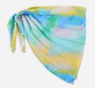 Tie Dye Knot Waist Cover Up