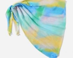 Tie Dye Knot Waist Cover Up