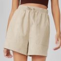 Tie Waist Wide Leg Shorts