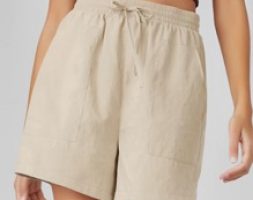 Tie Waist Wide Leg Shorts