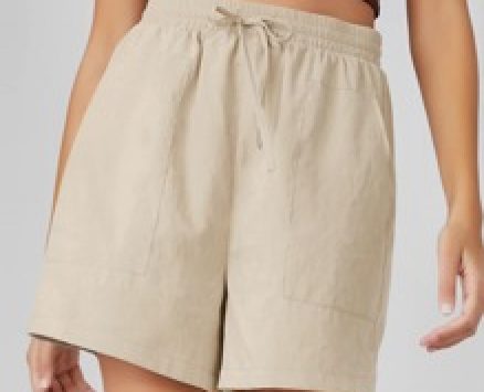 Tie Waist Wide Leg Shorts