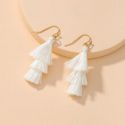 Tiered Tassel Drop Earrings