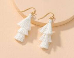 Tiered Tassel Drop Earrings