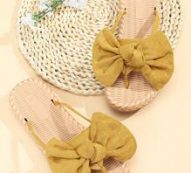 Toe Post Bow Decor Sliders