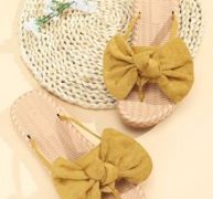 Toe Post Bow Decor Sliders