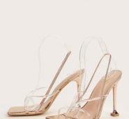 Toe Post Snakeskin Sole Stiletto Heels