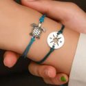 Tortoise & Compass Decor Bracelet