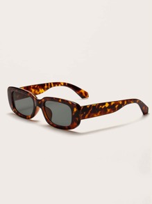 Tortoiseshell Pattern Frame Sunglasses