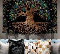 Tree Print Tapestry