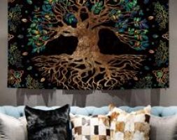 Tree Print Tapestry