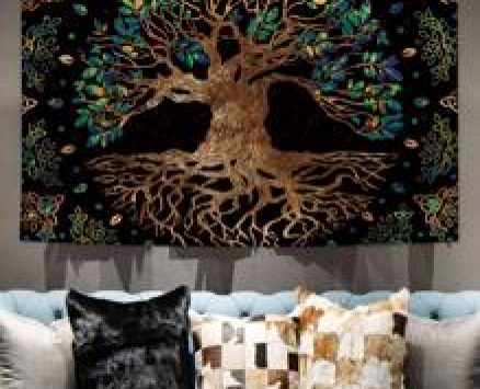 Tree Print Tapestry