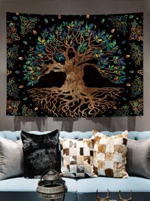 Tree Print Tapestry