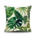 Tropical Leaf Print Cushion Cover